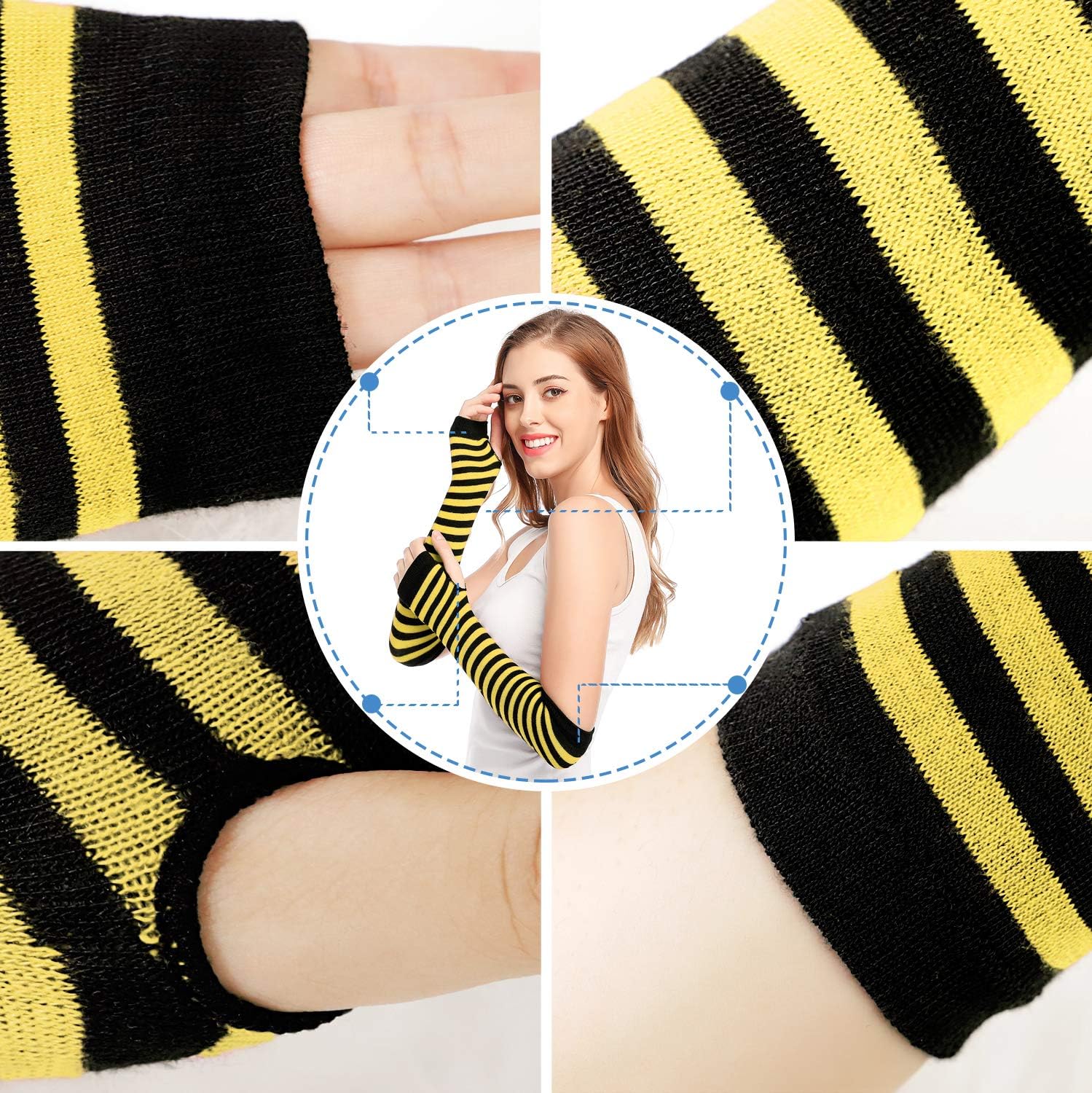 Bienvenu Punk Gothic Rock Fingerless Gloves