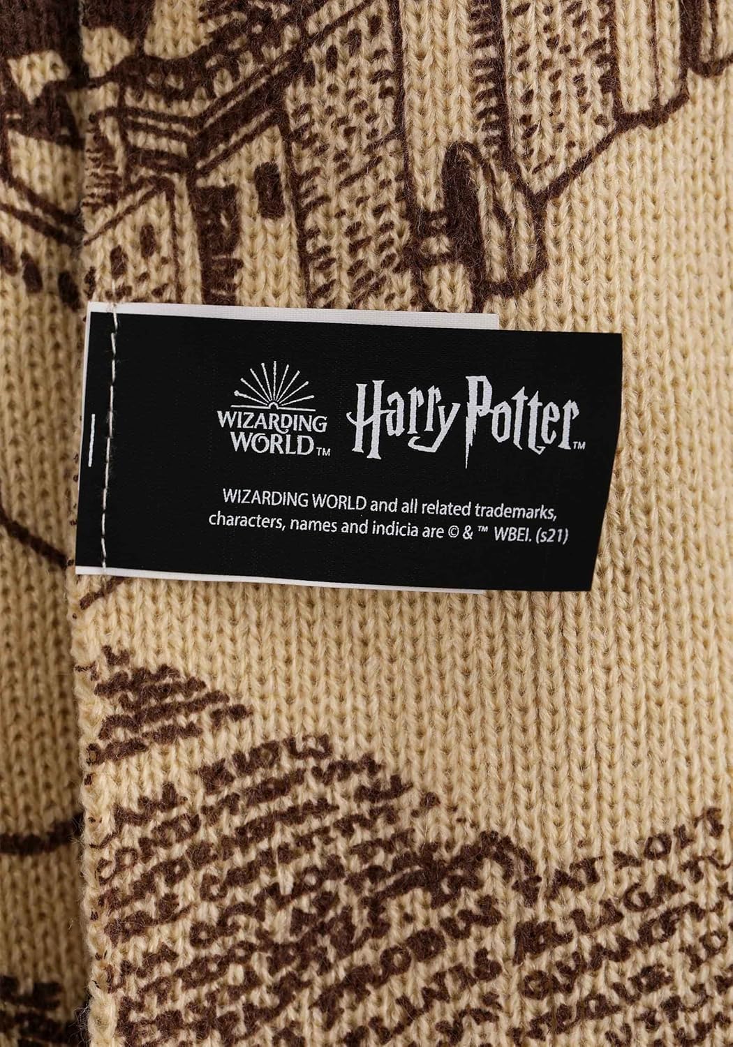 Harry Potter Marauders Map Knit Hat Scarf Set