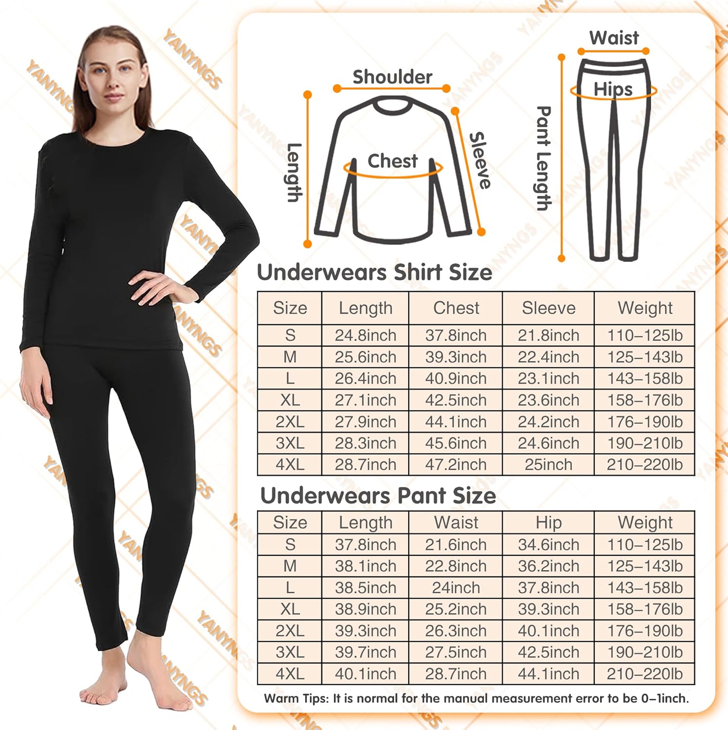 Warm Complete Heating Set for Women