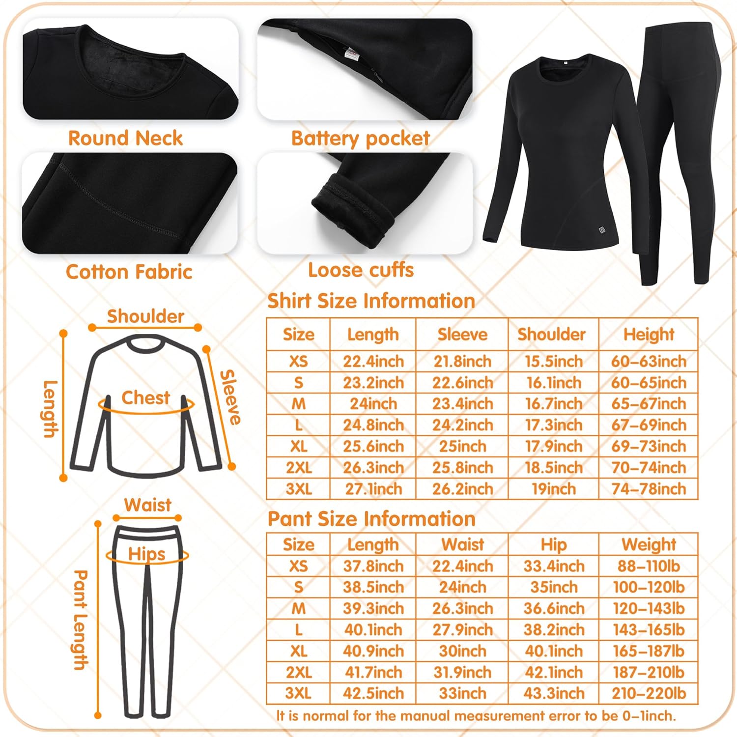 Startling Thermal Underwear Set