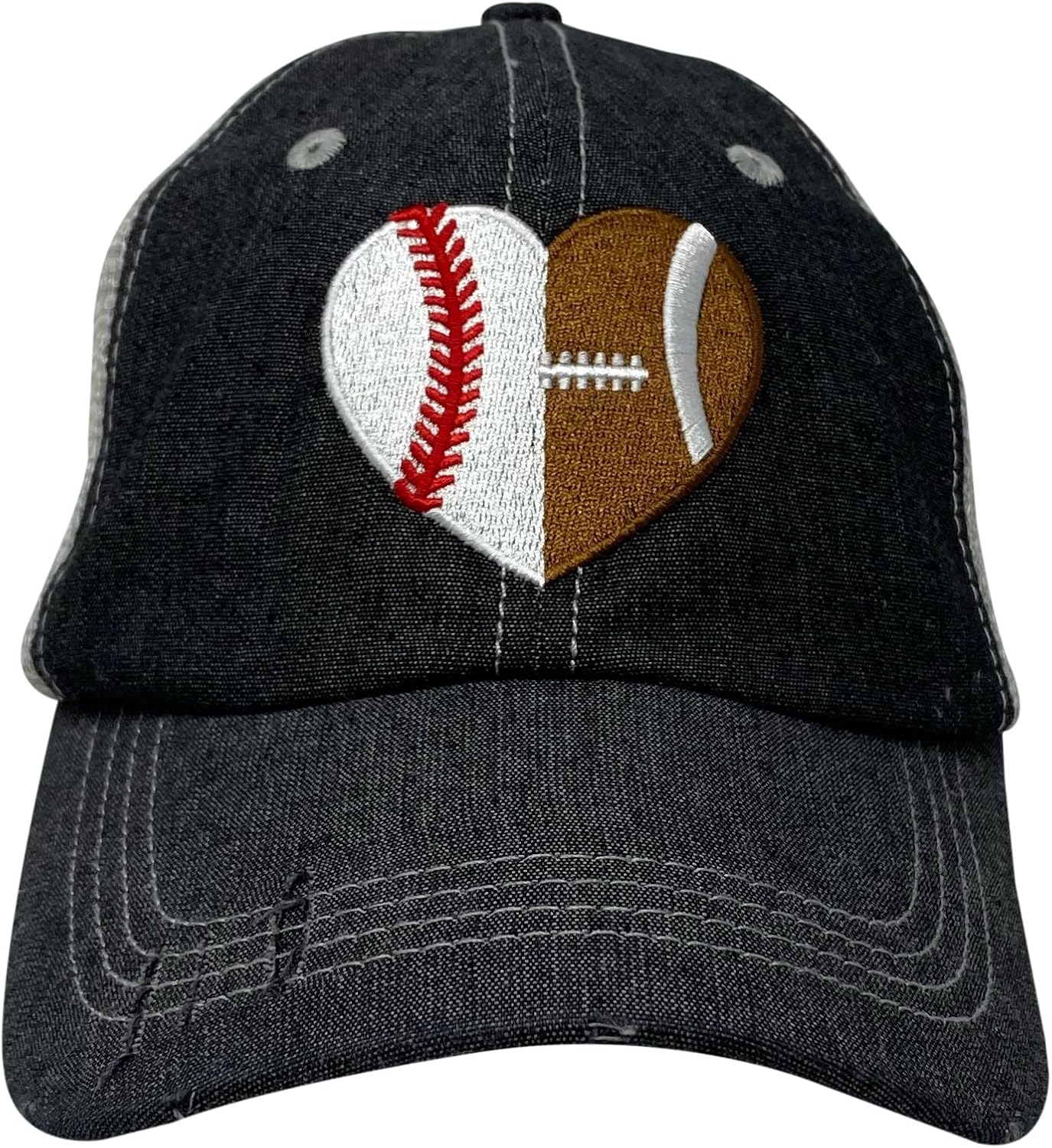 Perfect for MomAdjustable Fashionable Baseball Football Heart Hat