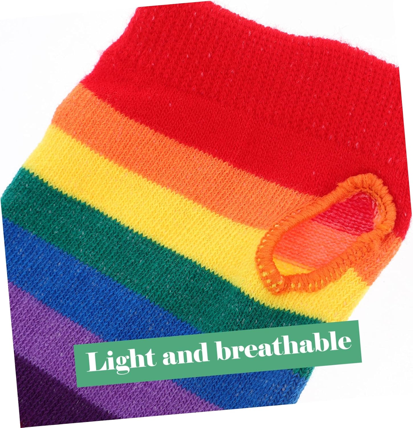 GALPADA Rainbow Warmer Arm Sleeves - Soft Thermal Gloves for Women and Kids