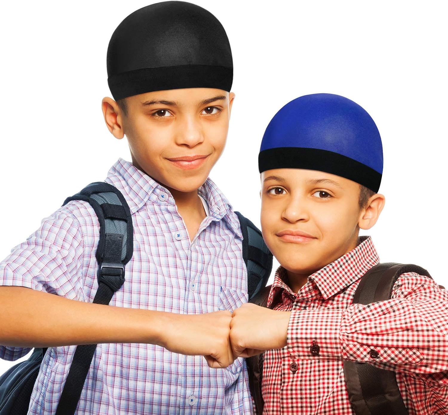 3-Piece Kids Satin Wave Caps Set