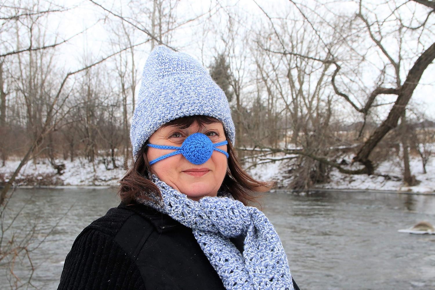 Crochet Sweetheart Nose Warmer - Perfect Gift for Him or Her