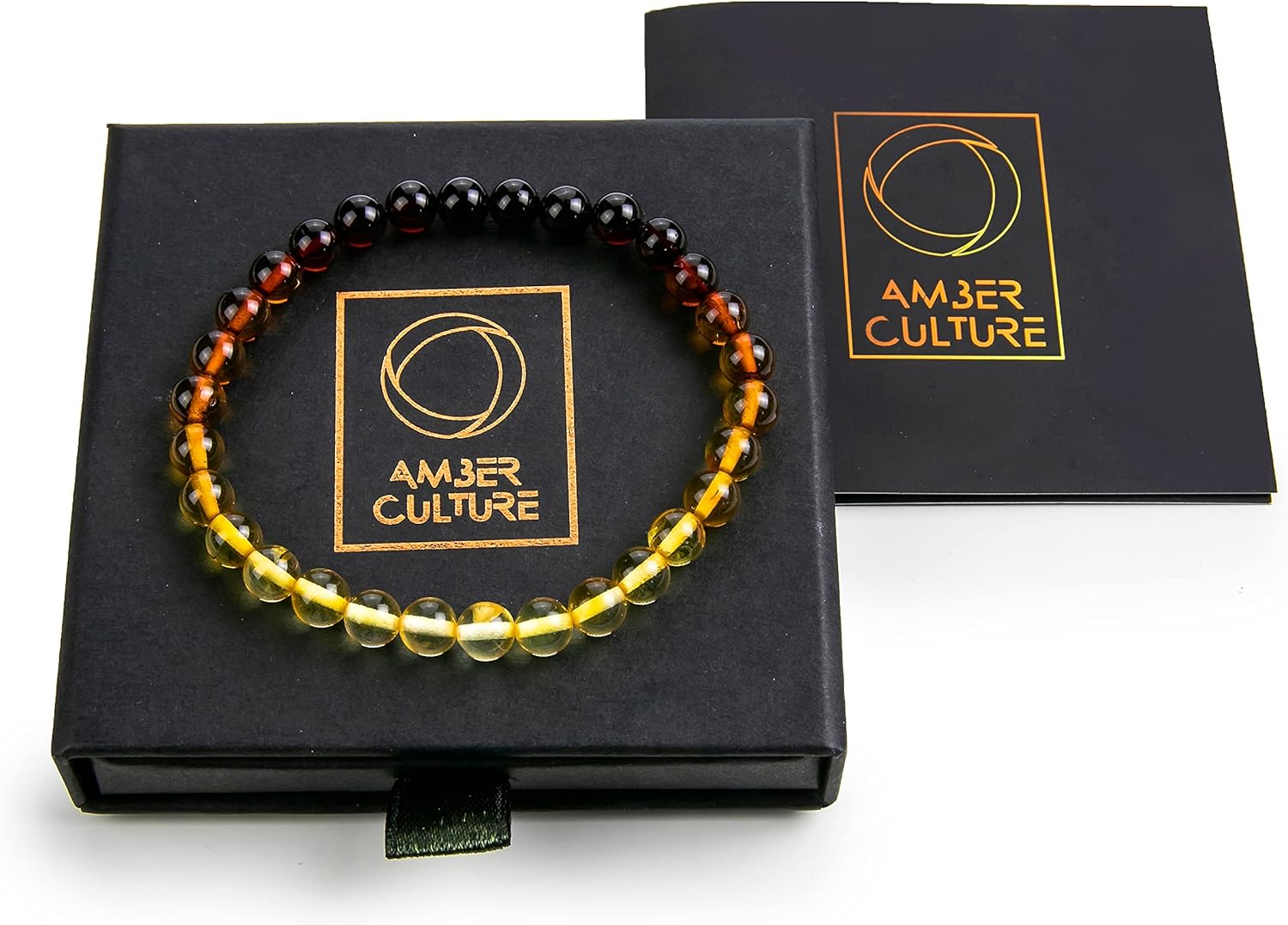 Amber Culture Stretch Bracelet - Multi Color Baltic Amber