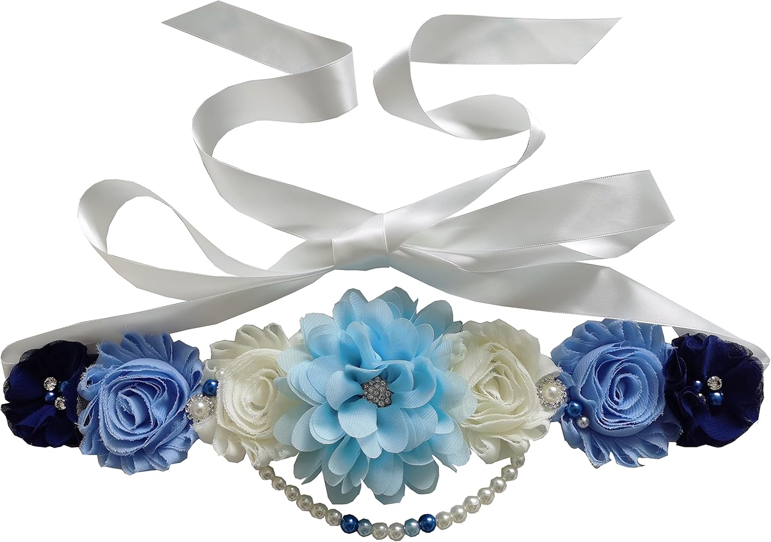 Maternity Sash with Unique Pearls