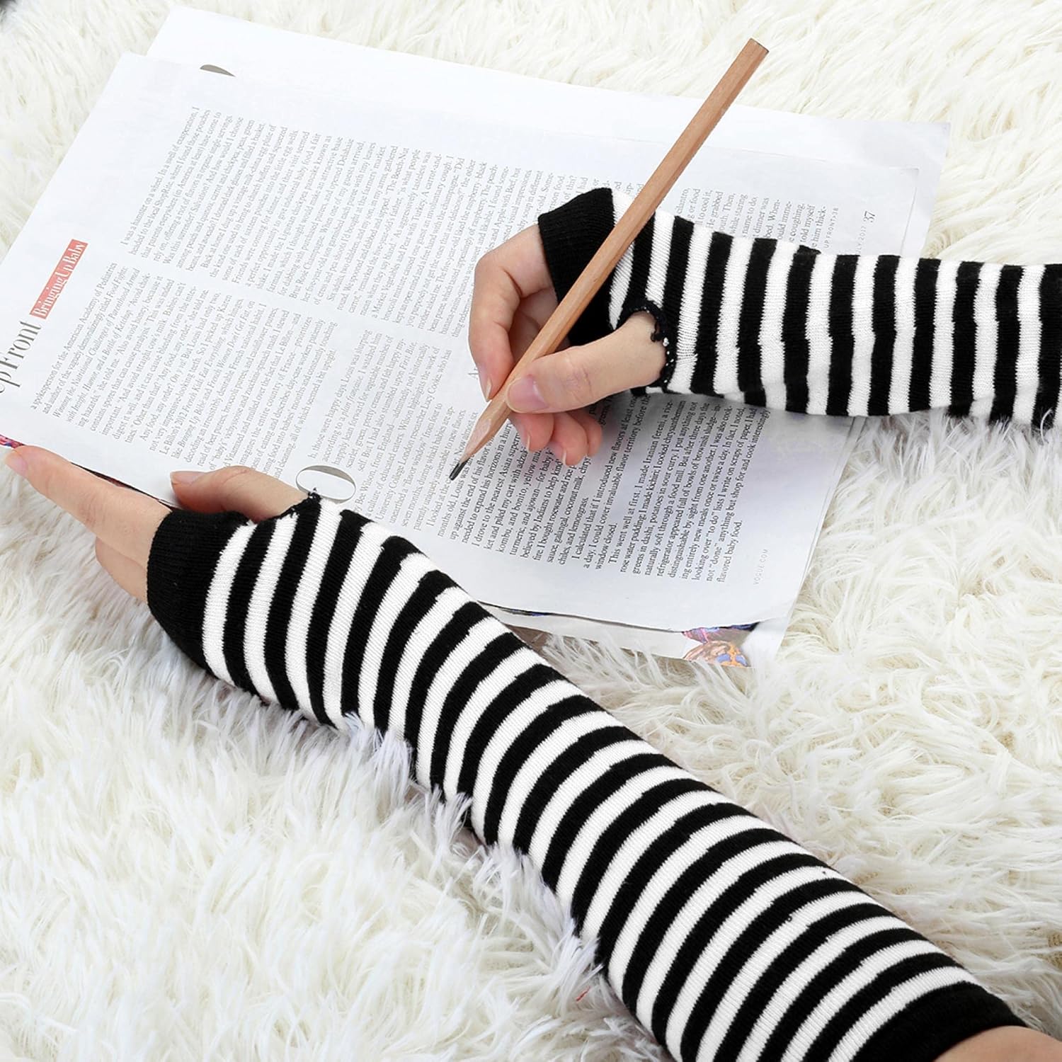 Fingerless Biography Gloves