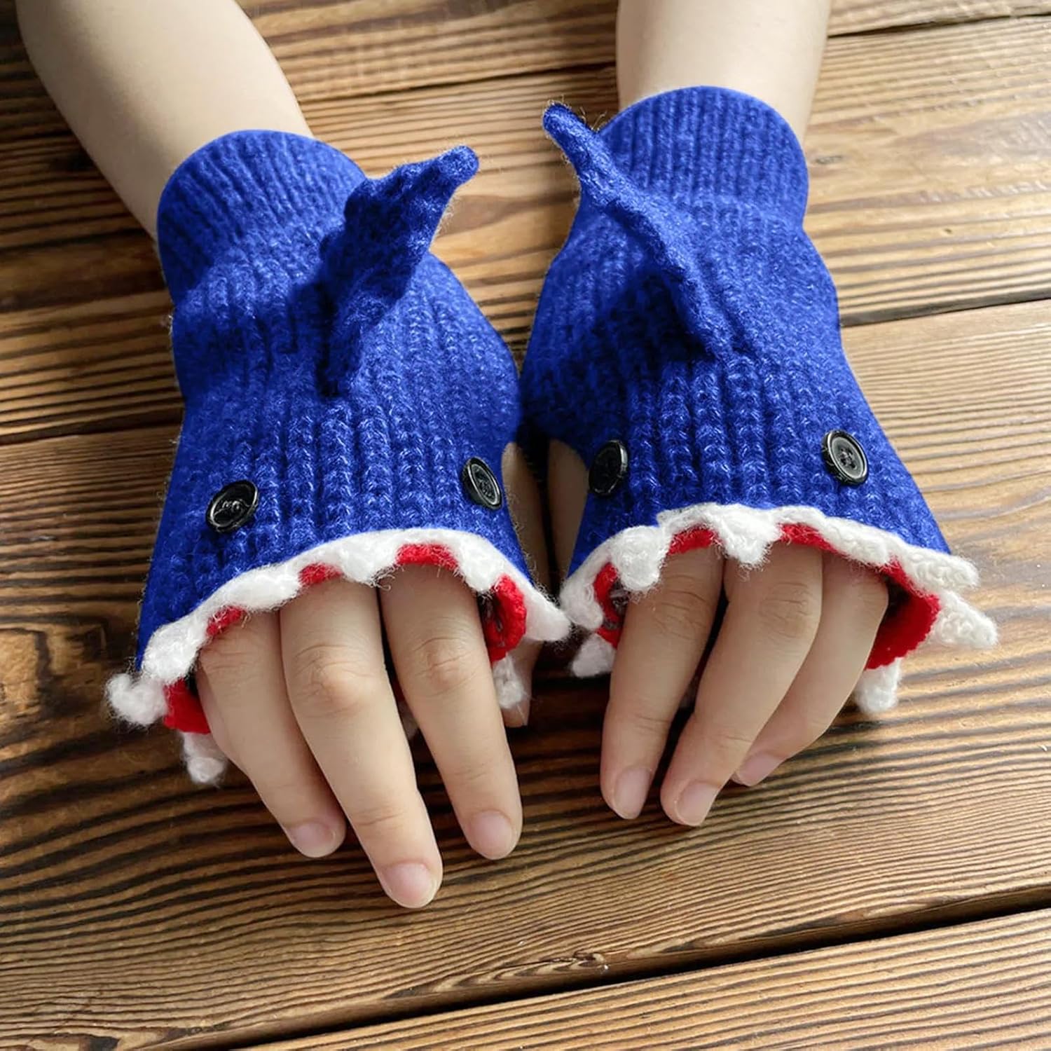 Winter Knitted Half Finger Gloves