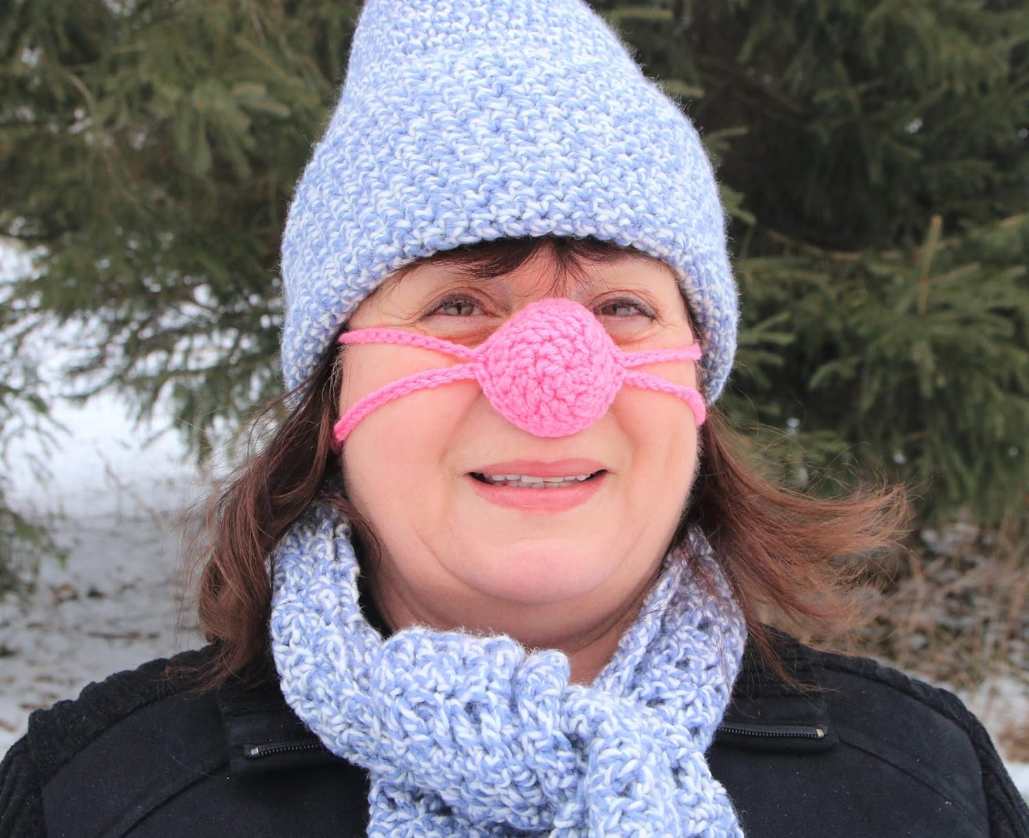 Crochet Sweetheart Nose Warmer - Perfect Gift for Him or Her