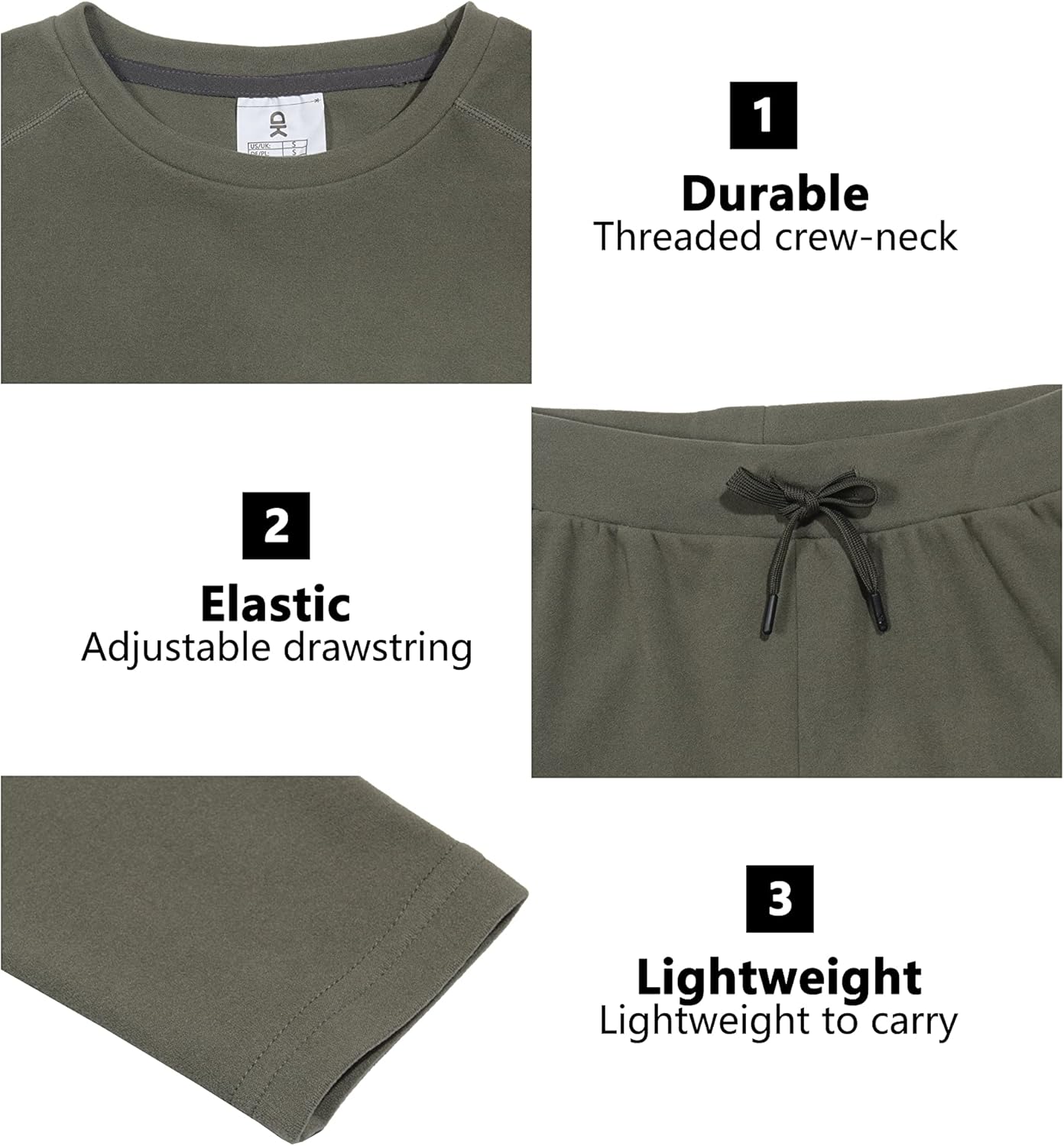 Little Donkey Andy Womens Cozy Fleece-Lined Thermal Set for Winter