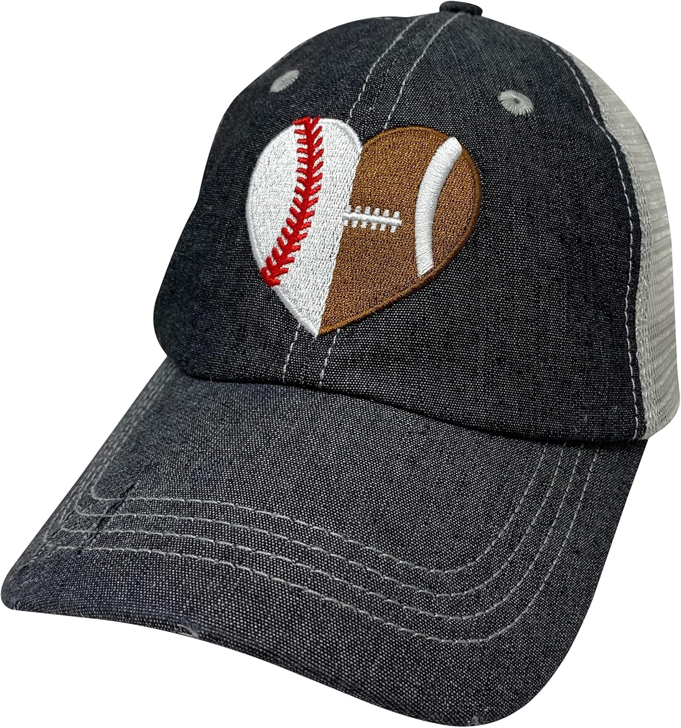 Perfect for MomAdjustable Fashionable Baseball Football Heart Hat