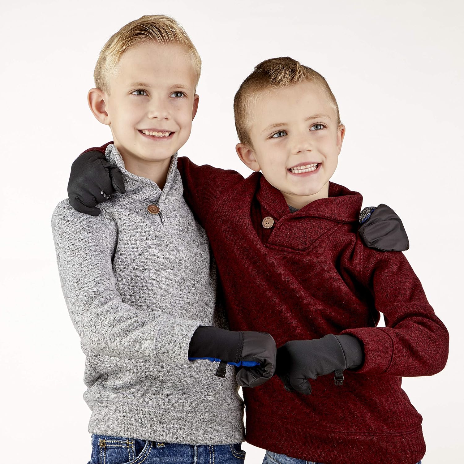 Kids Convertible Winter Gloves with Mitten Cover
