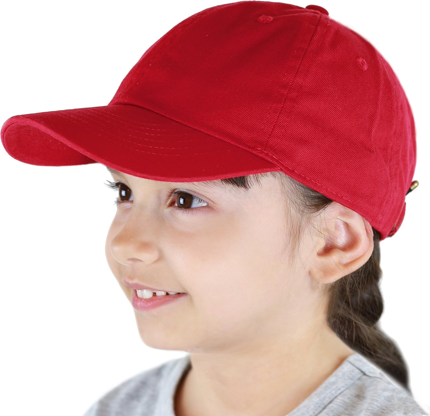 The Hat Depot Kids UPF 50 Cotton Denim Baseball Cap 1